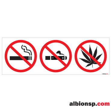 No Smoking-Vape-Pot Decals